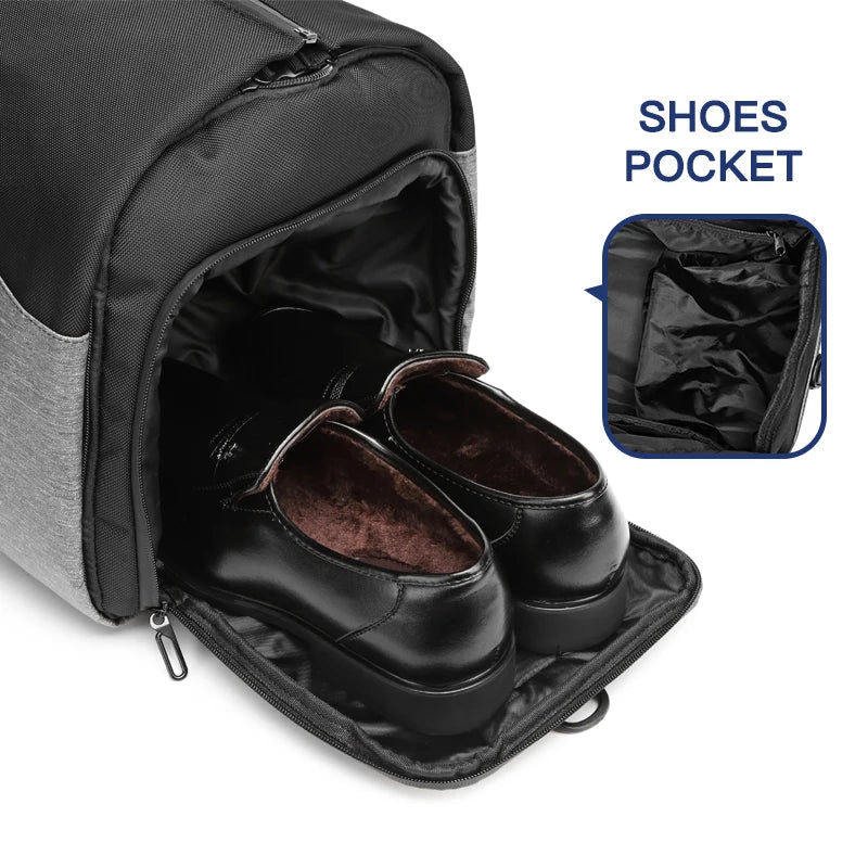 The Gentleman™ - Multifunction Men Travel Bag - GRIJS